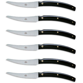 Coltellerie Berti Convivio Nuovo set 6 steak knives 626 black - Buy now on ShopDecor - Discover the best products by COLTELLERIE BERTI 1895 design