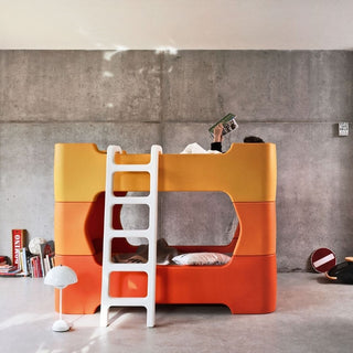 Magis Me Too Bunky Bunk bed orange with white ladder - Buy now on ShopDecor - Discover the best products by MAGIS ME TOO design
