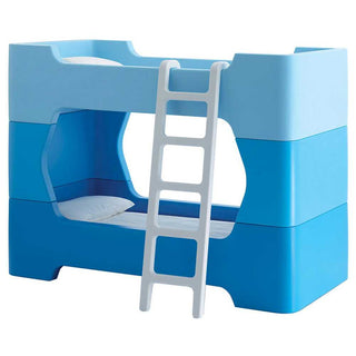 Magis Me Too Bunky Bunk bed blue with white ladder - Buy now on ShopDecor - Discover the best products by MAGIS ME TOO design