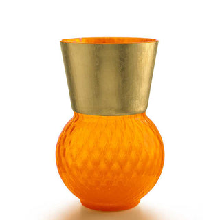Nason Moretti Basilio big vase with gold edge - Murano glass Nason Moretti Orange - Buy now on ShopDecor - Discover the best products by NASON MORETTI design