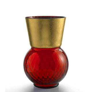 Nason Moretti Basilio big vase with gold edge - Murano glass Nason Moretti Red - Buy now on ShopDecor - Discover the best products by NASON MORETTI design