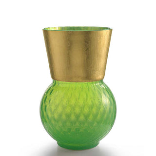 Nason Moretti Basilio big vase with gold edge - Murano glass Nason Moretti Green - Buy now on ShopDecor - Discover the best products by NASON MORETTI design