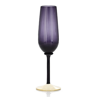 Nason Moretti Cote d'or striped flute periwinkle - Buy now on ShopDecor - Discover the best products by NASON MORETTI design
