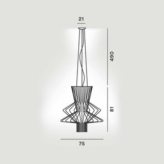 Foscarini Allegro Ritmico LED dimmable suspension lamp graphite - Buy now on ShopDecor - Discover the best products by FOSCARINI design