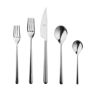 Mepra Linea 5-piece flatware set Mepra Stainless steel - Buy now on ShopDecor - Discover the best products by MEPRA design