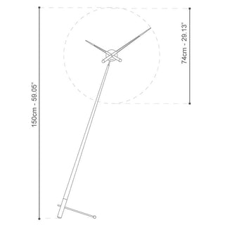 Nomon Pisa T floor clock graphite details - Buy now on ShopDecor - Discover the best products by NOMON design