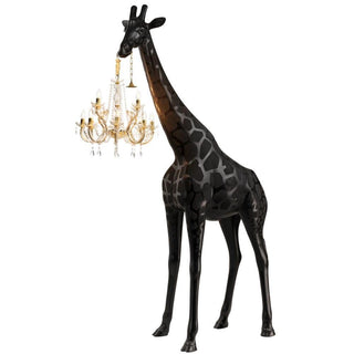 Qeeboo Giraffe In Love M floor lamp in the shape of a giraffe Black - Buy now on ShopDecor - Discover the best products by QEEBOO design