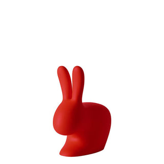 Qeeboo Rabbit Chair Baby in the shape of a rabbit Qeeboo Red - Buy now on ShopDecor - Discover the best products by QEEBOO design