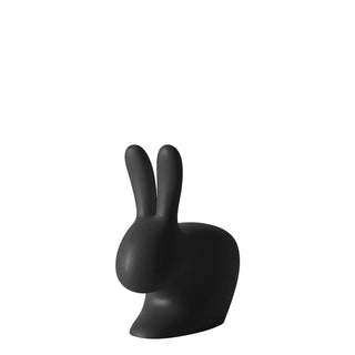 Qeeboo Rabbit Chair Baby in the shape of a rabbit Black - Buy now on ShopDecor - Discover the best products by QEEBOO design