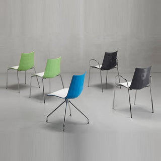 Scab Zebra Two-Coloured revolving chair with trestle - Buy now on ShopDecor - Discover the best products by SCAB design